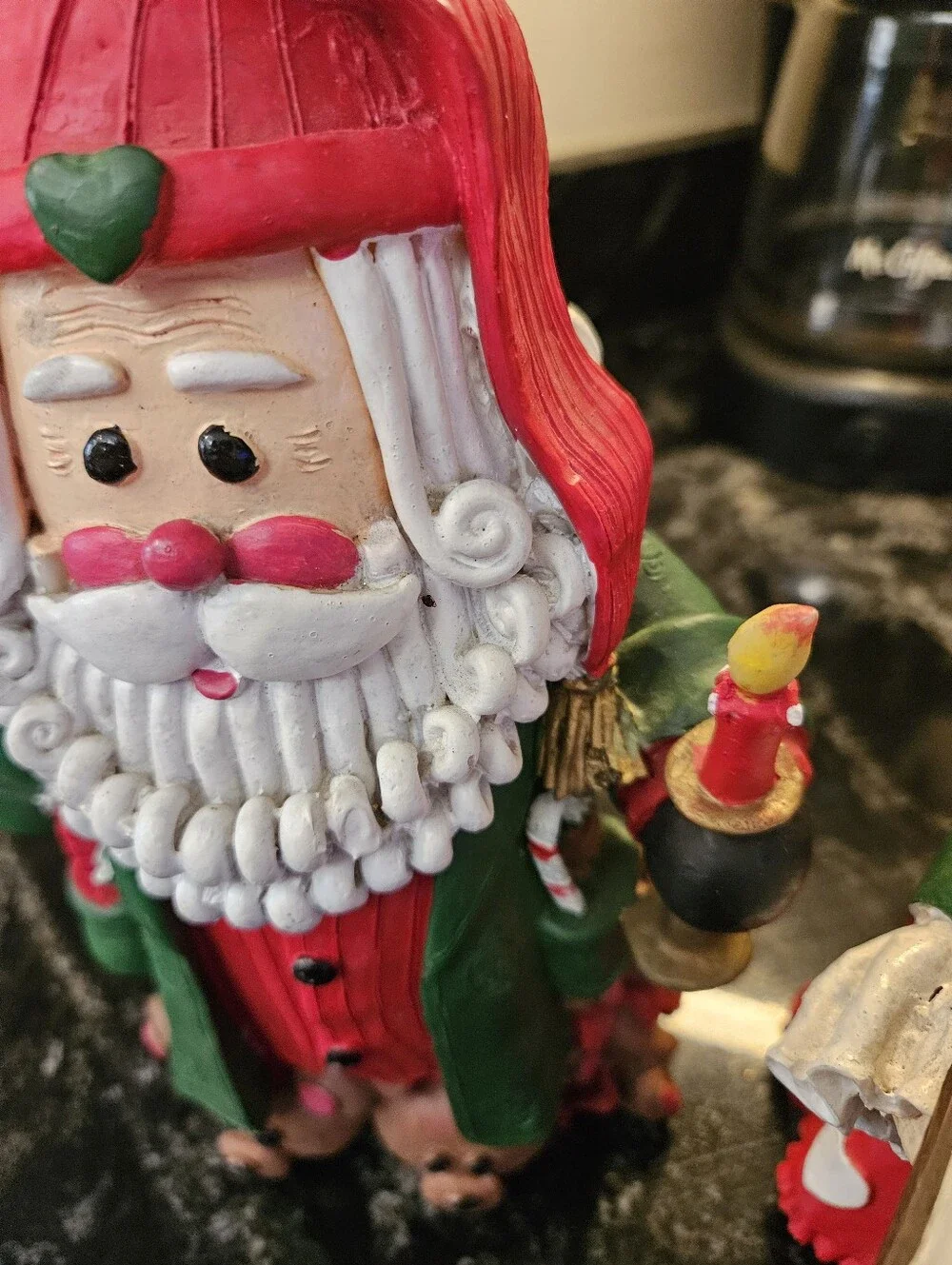 Vintage 1998 Kirkland's Cedar Creek Collection Mr. & Mrs. Santa Claus Figurines